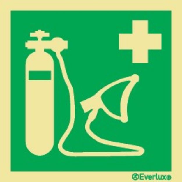 Oxygen resuscitator sign 